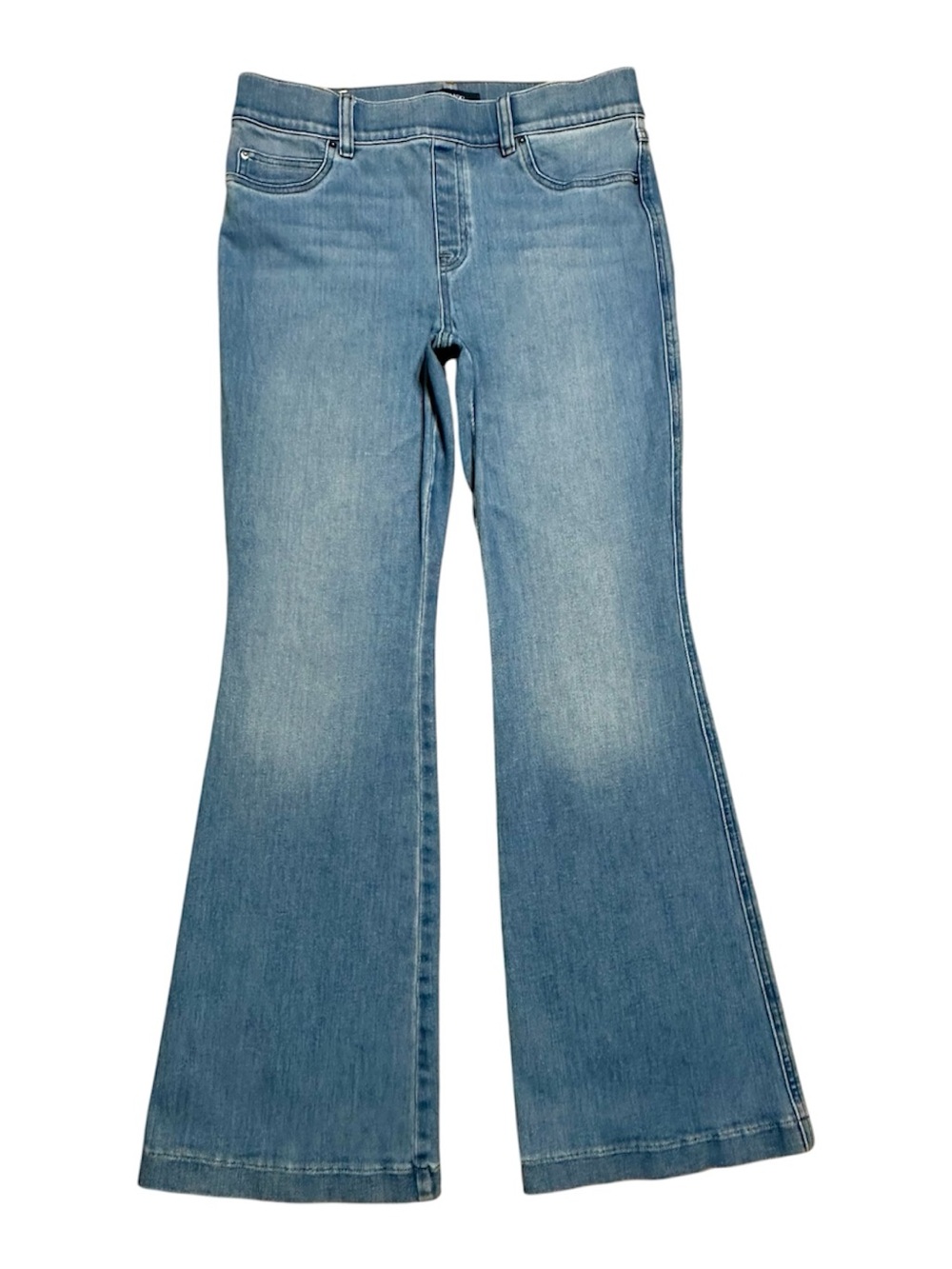 SPANX pull on shaping flare jeans size Large 10/12